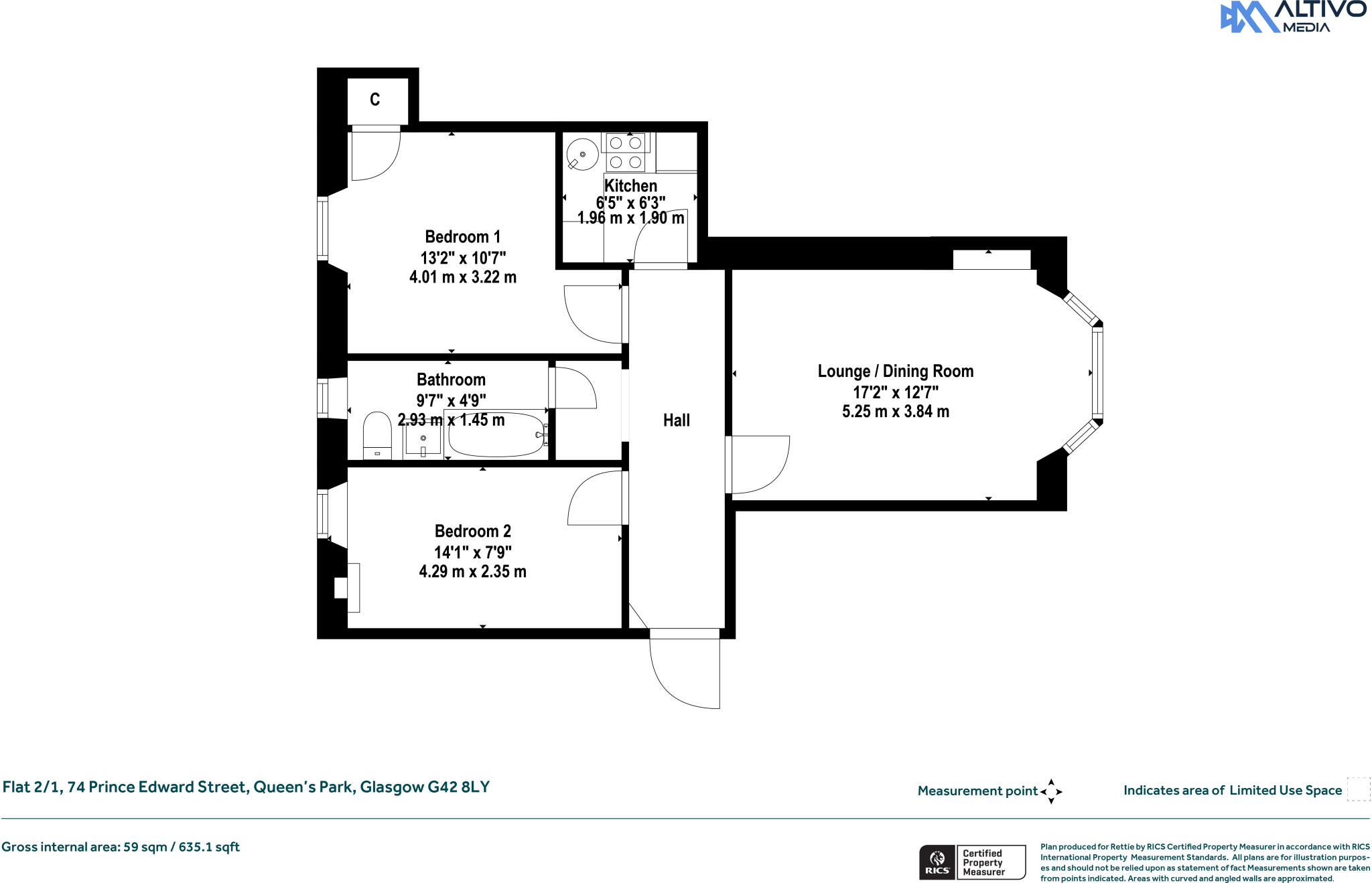 Prince Edward Street, Queen's Park, Glasgow floorplan