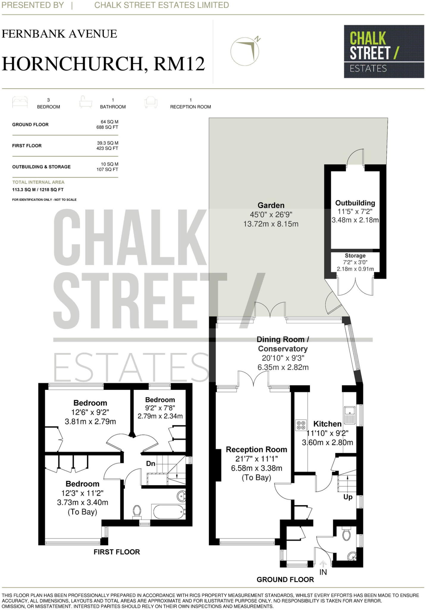 Fernbank Avenue, Hornchurch, RM12 floorplan