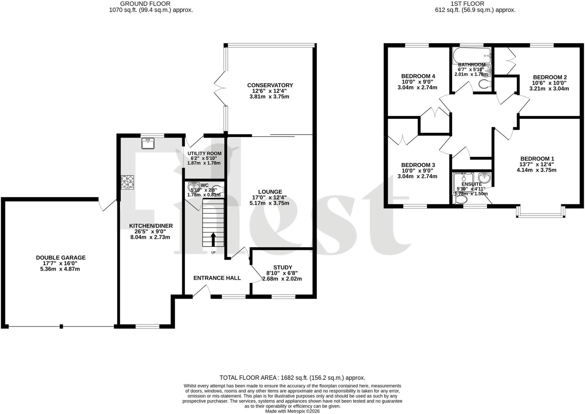 Kingsway, Taunton, TA1 floorplan
