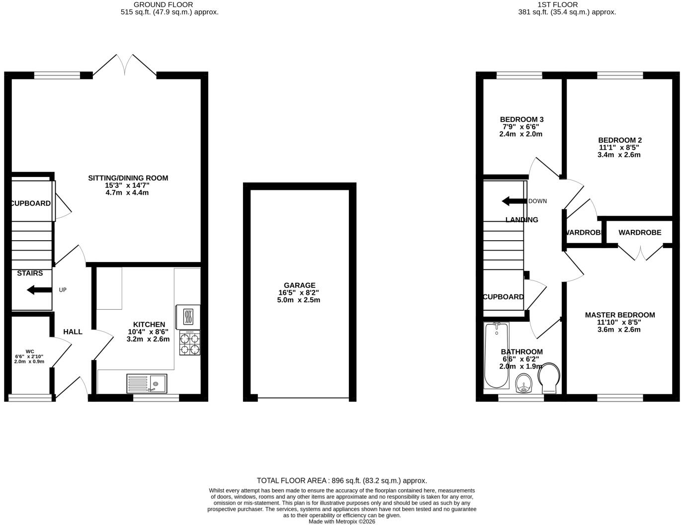 Potterne Wood Close, Verwood, BH31 6GD floorplan