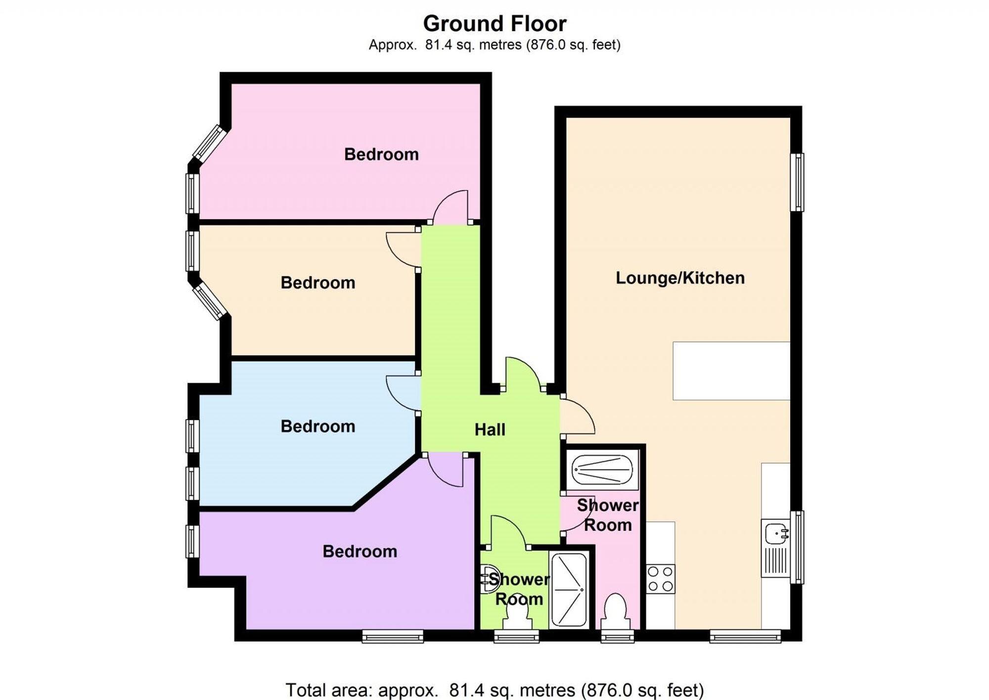 8 Lenton House, Seely Road, NG7 floorplan