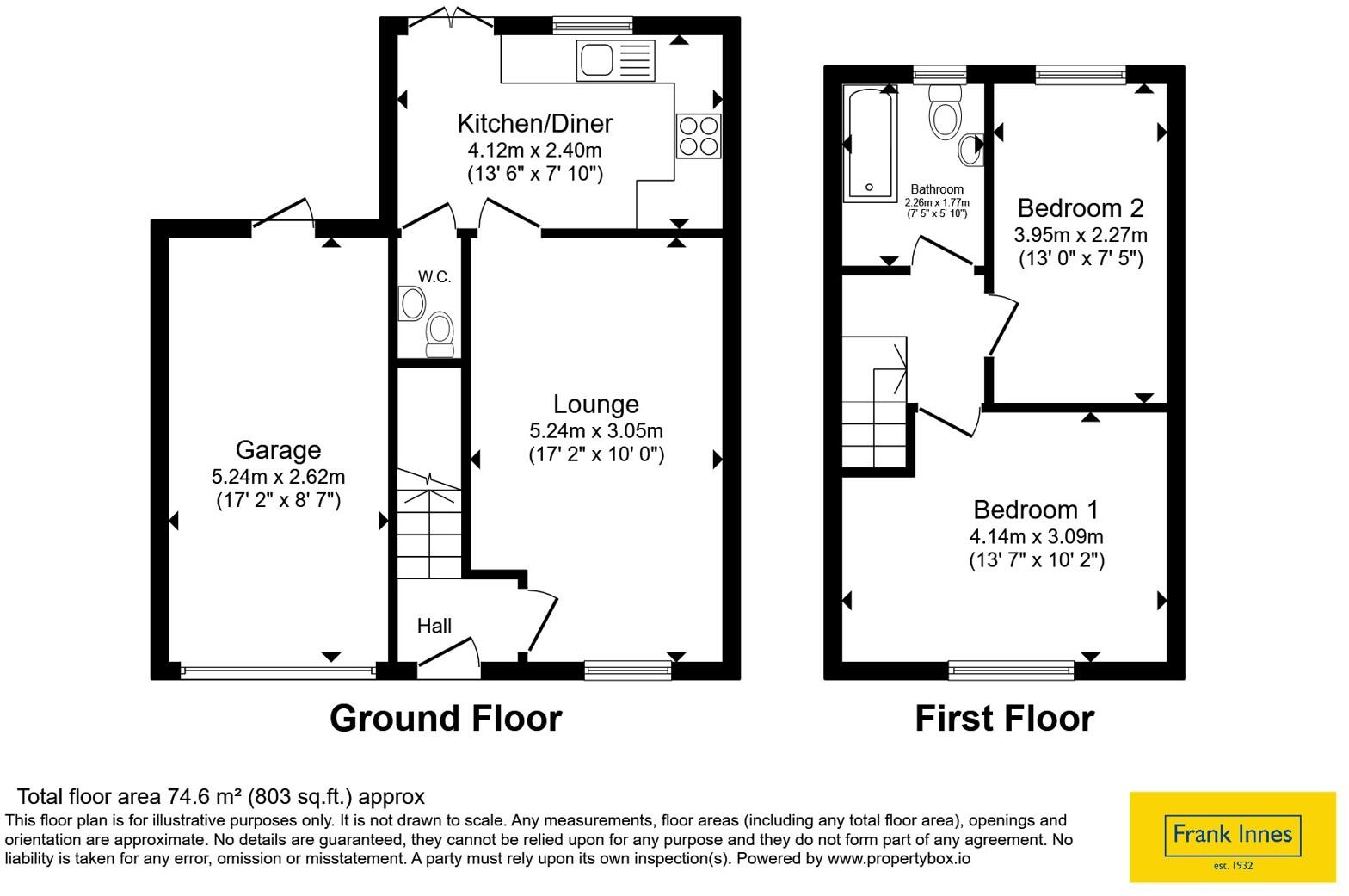 Rosewood Avenue, Bolsover, Chesterfield, Derbyshire, S44 floorplan