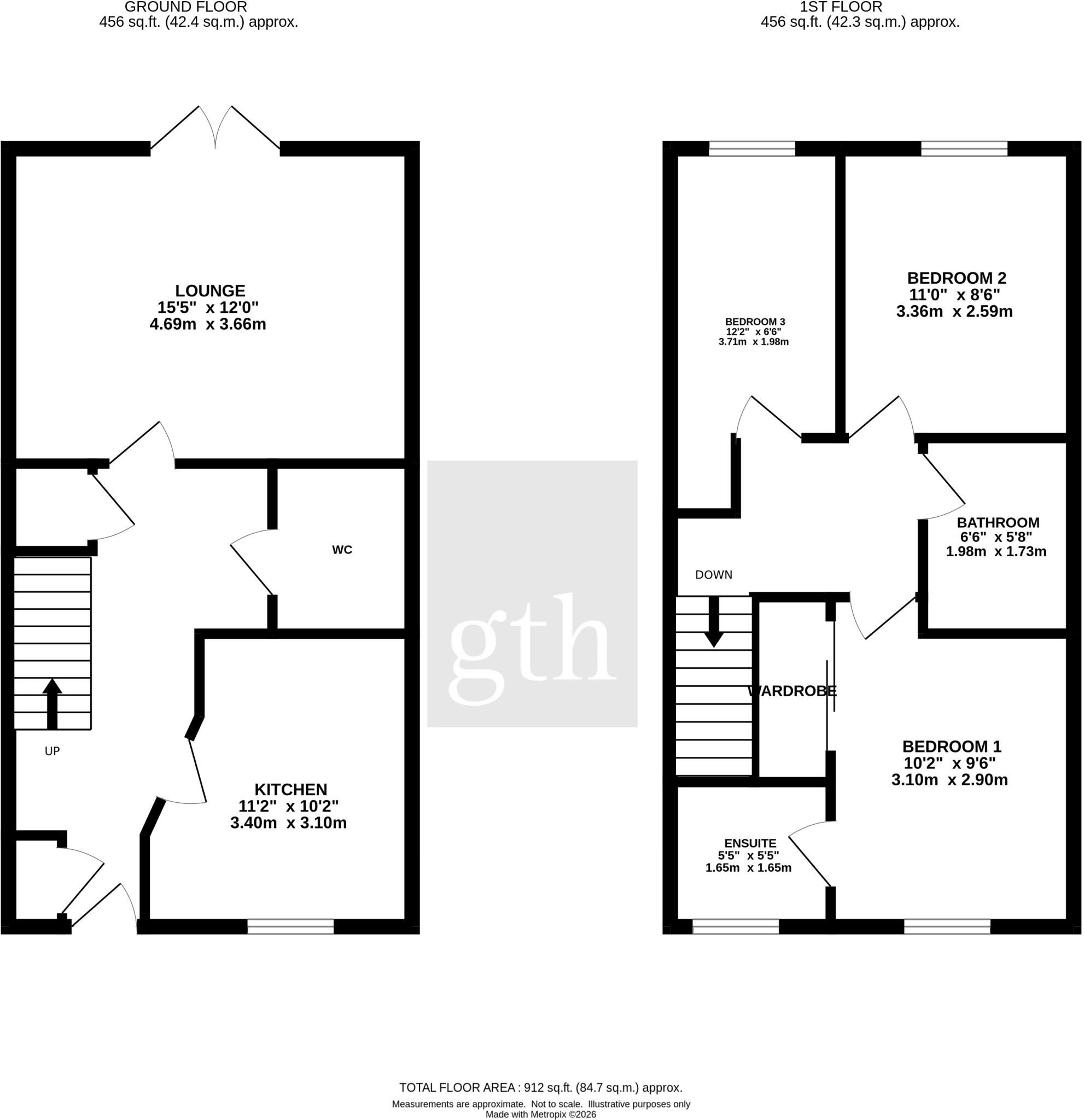 Dairy Close, Honiton, Devon, EX14 floorplan