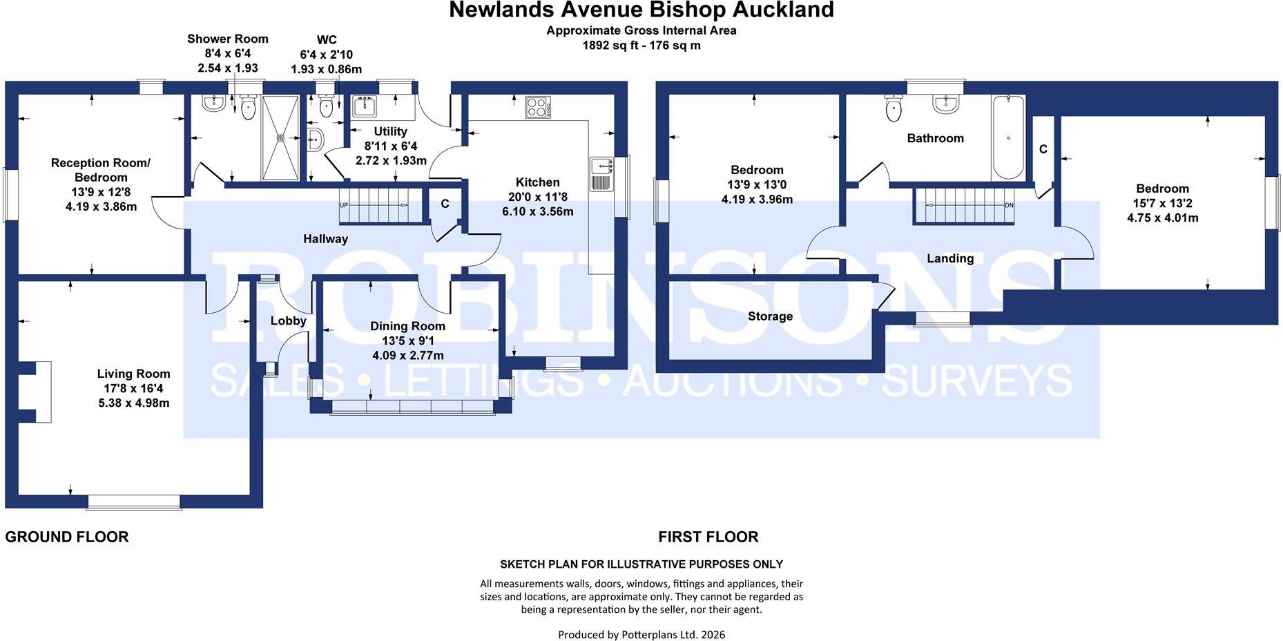 Newlands Avenue, Bishop Auckland floorplan