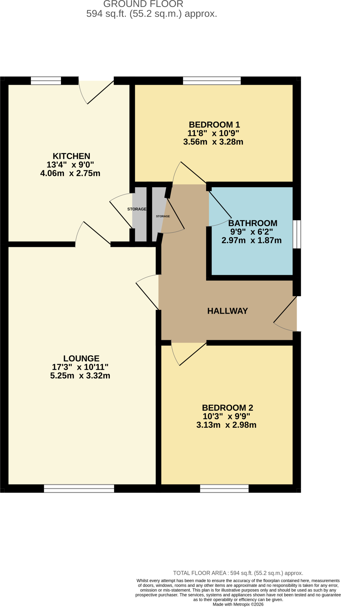 , Leaford Avenue, Denton floorplan