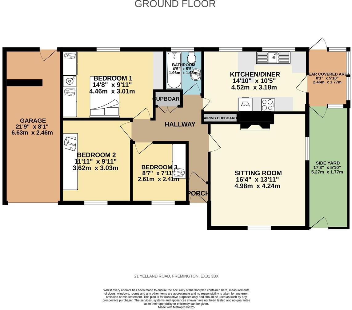 Yelland Road, Fremington floorplan