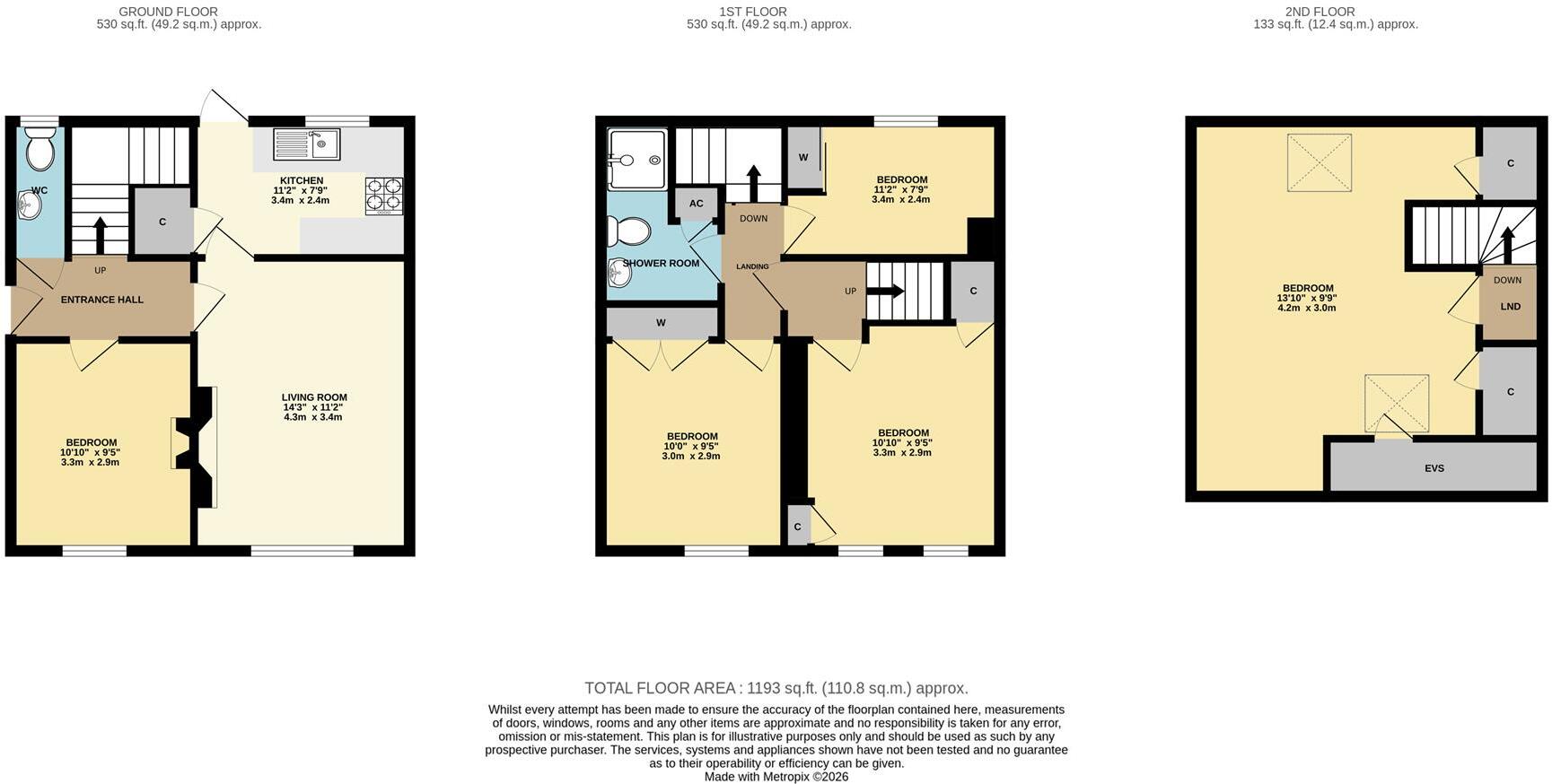 Buck Street, Worcester WR2 5LW floorplan