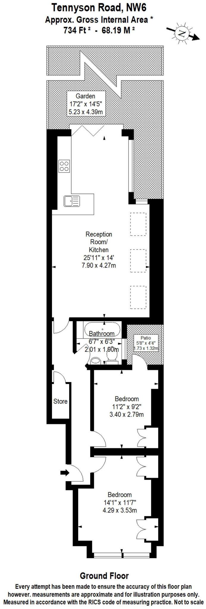 Tennyson Road, Queens Park, NW6 floorplan