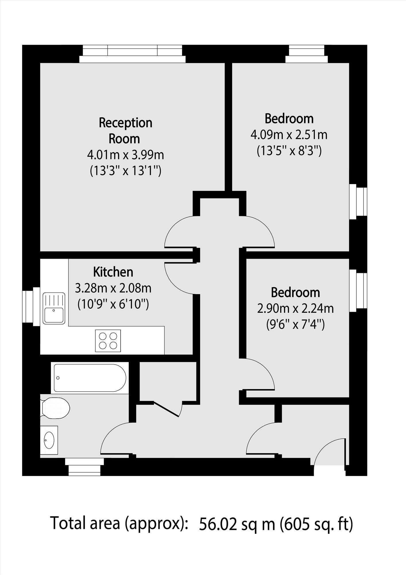 Grace Place, Bow floorplan