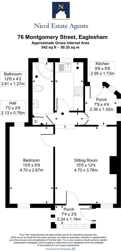 Montgomery Street, Eaglesham floorplan