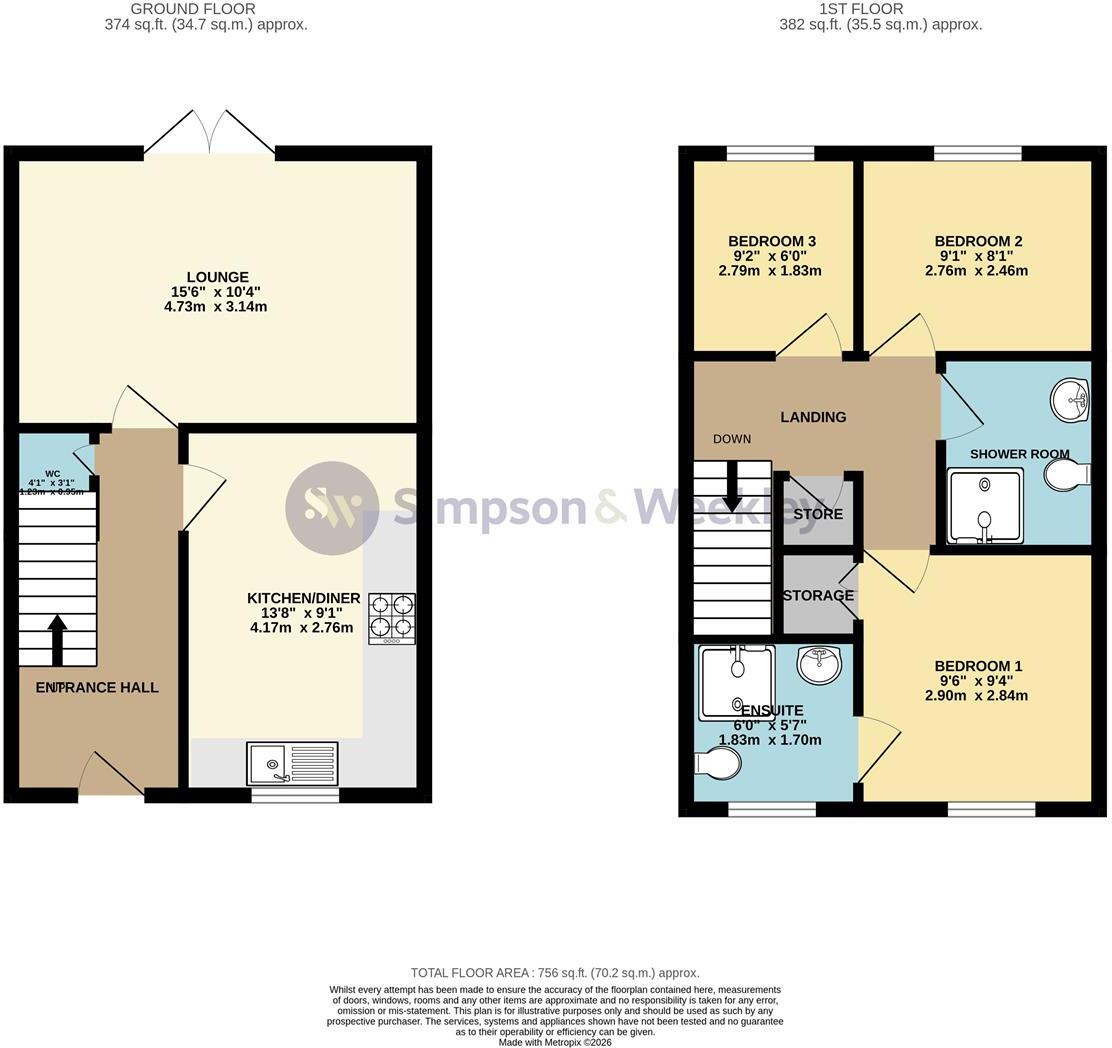NN8 Chapman Road, Wellingborough floorplan