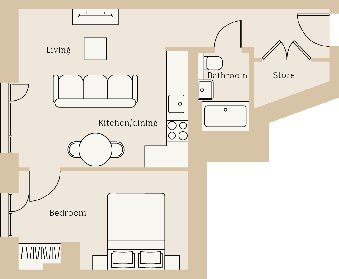 707 Wood Street House, Wood Street, Cathays, Cardiff floorplan