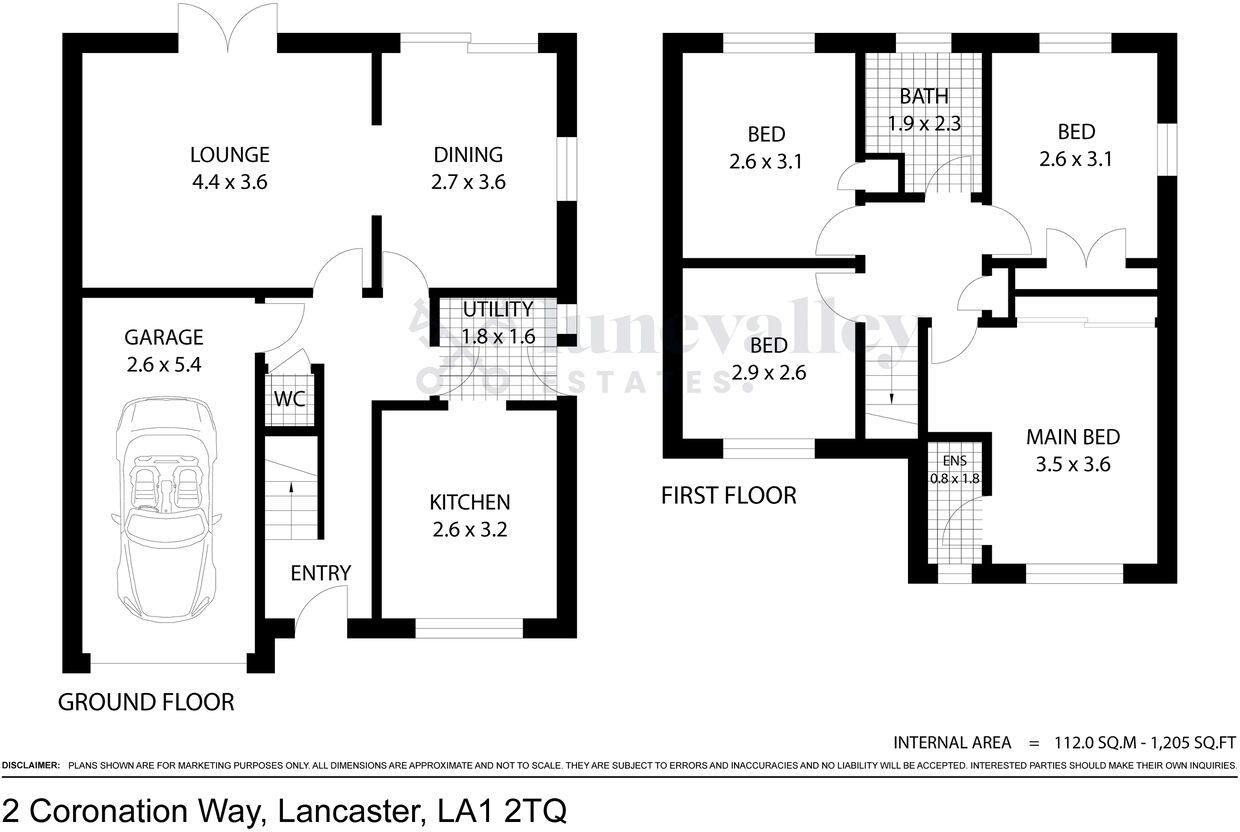 Coronation Way, Lancaster, LA1 floorplan