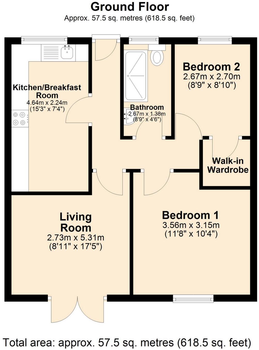 Bronhafod Street, Brynmawr, NP23 floorplan