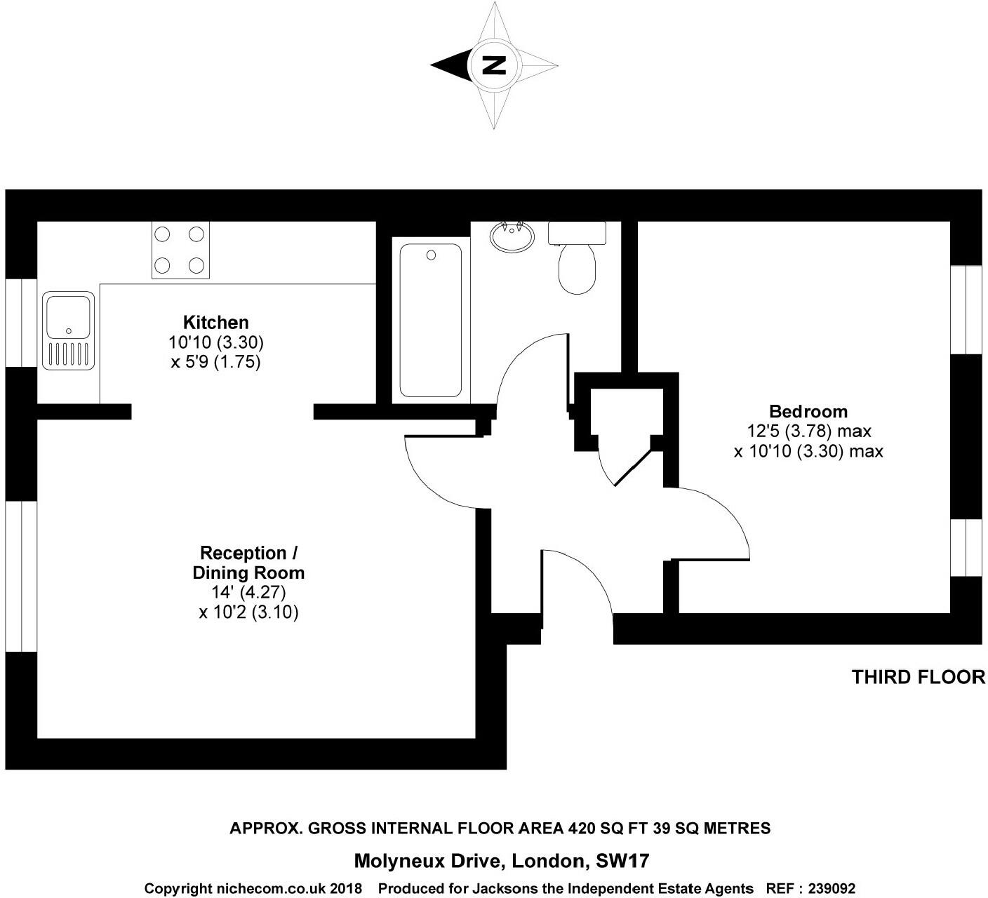 Molyneux Drive, Tooting floorplan