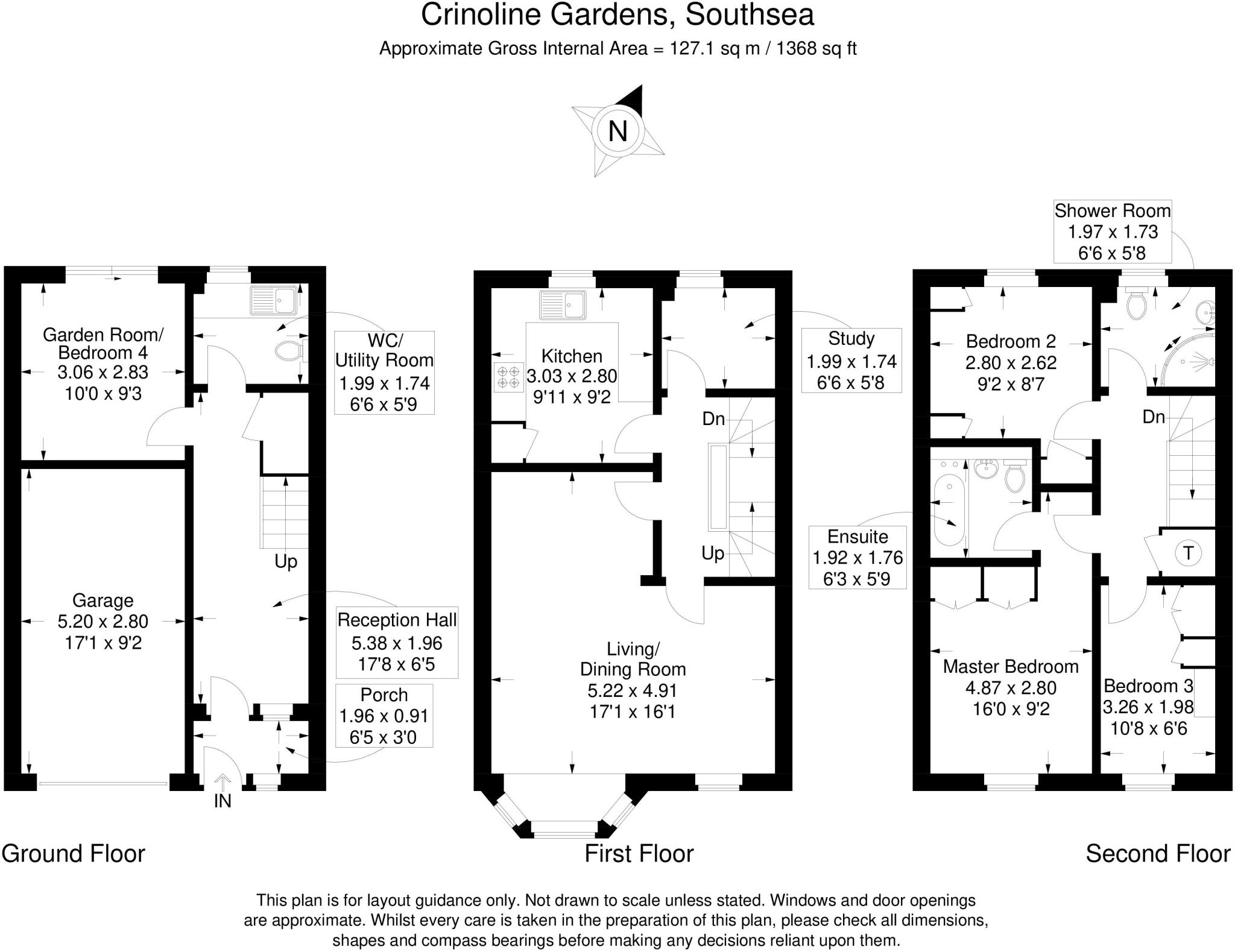 Crinoline Gardens, Southsea floorplan