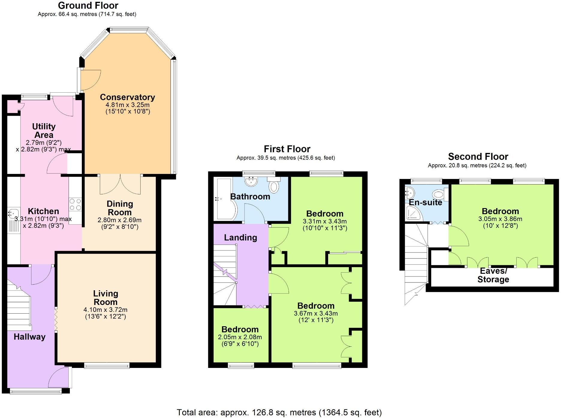 Park Close, St. Georges, Telford, Shropshire, TF2 9LY floorplan