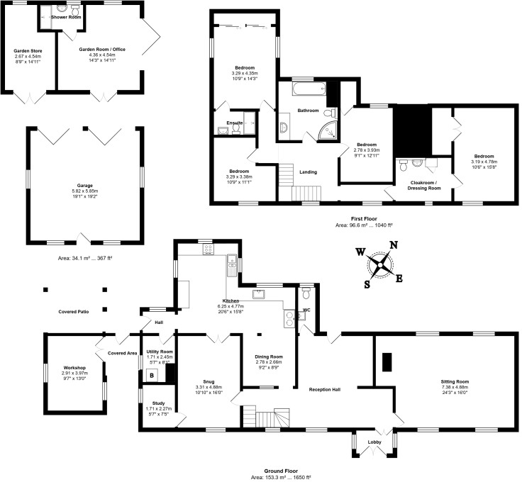 Huntley House, Copdock floorplan
