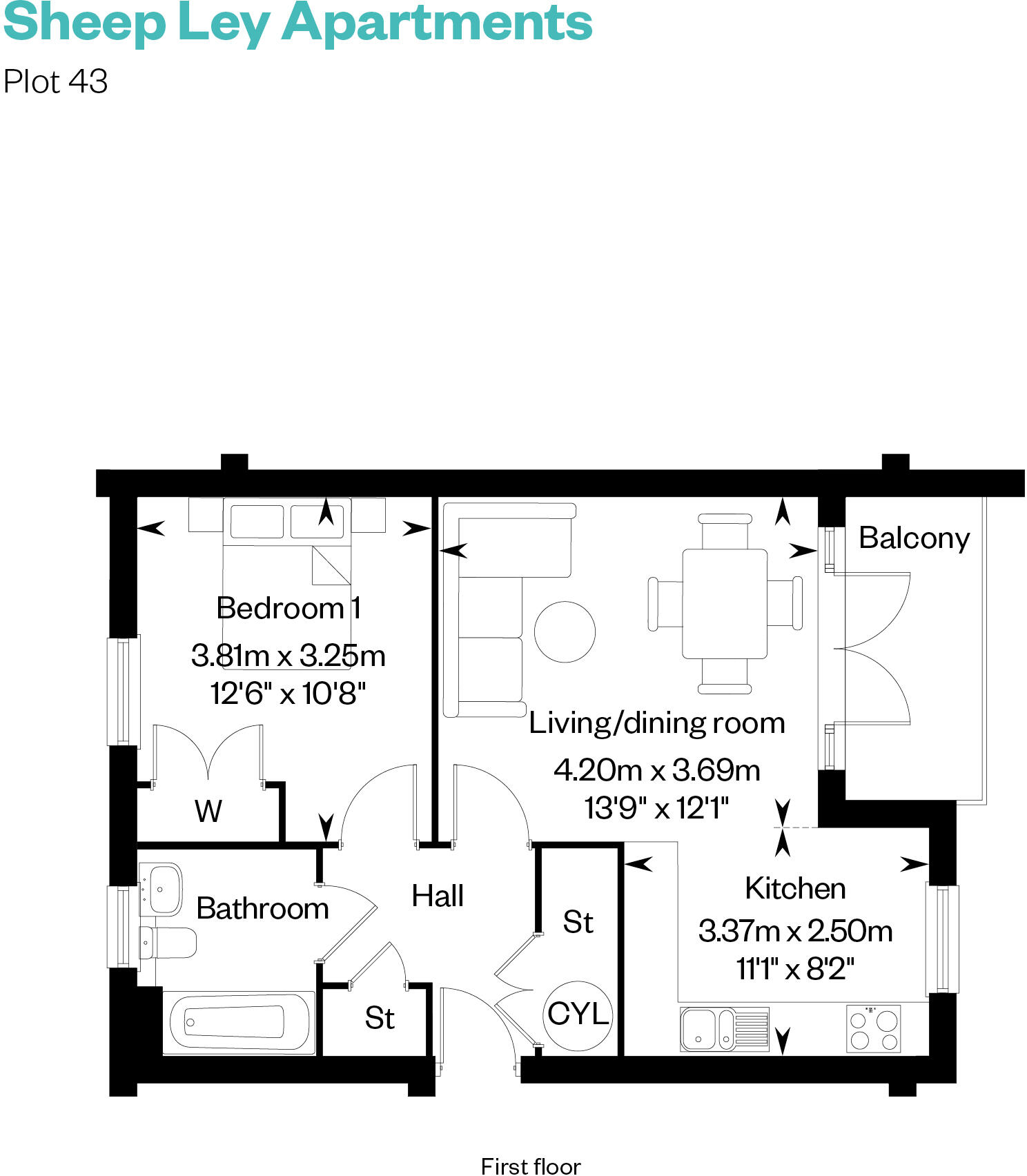 1 Kendale Road
Waterbridge
Cambridge
CB25 9QS floorplan