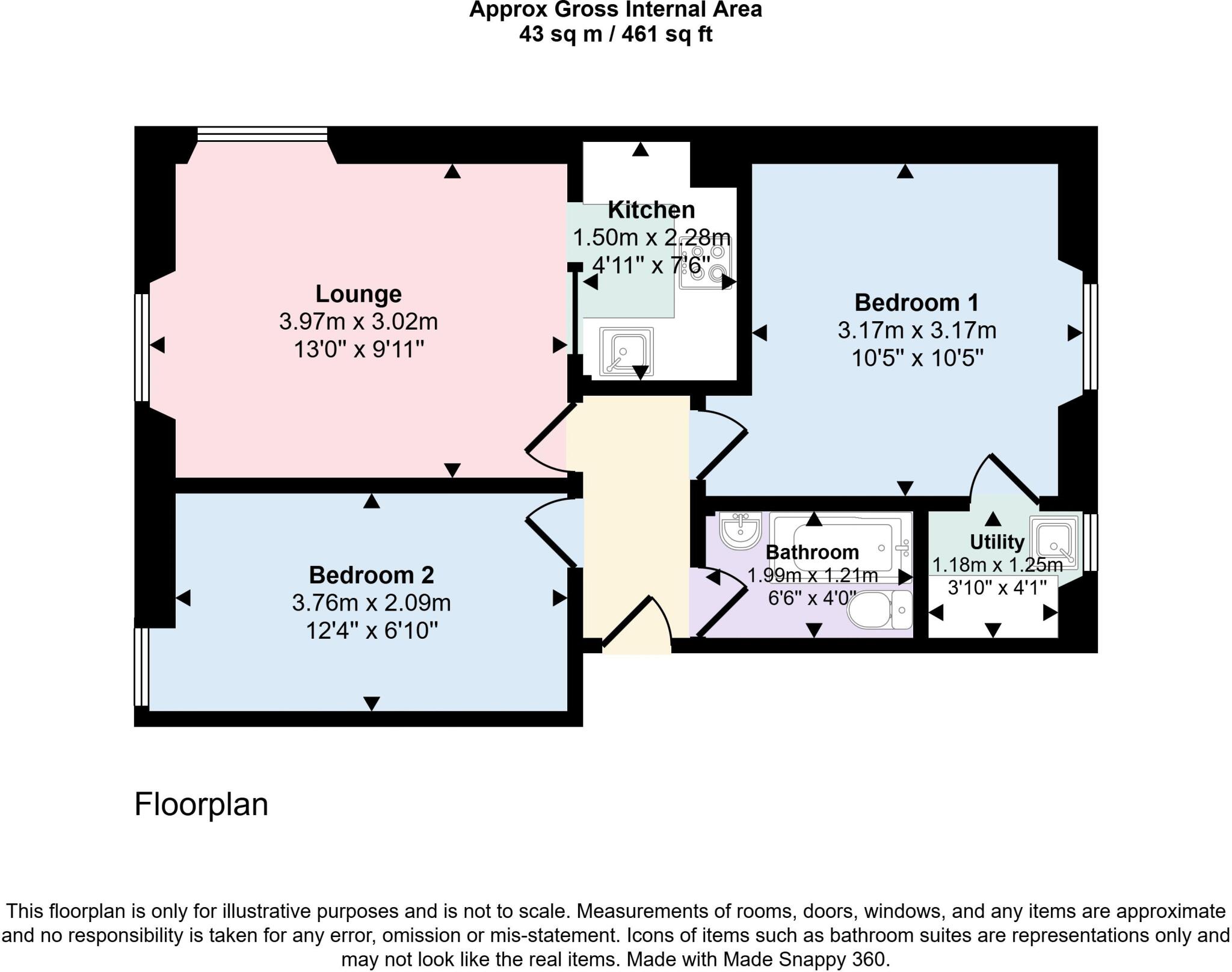 Bruce Street, Dumbarton floorplan