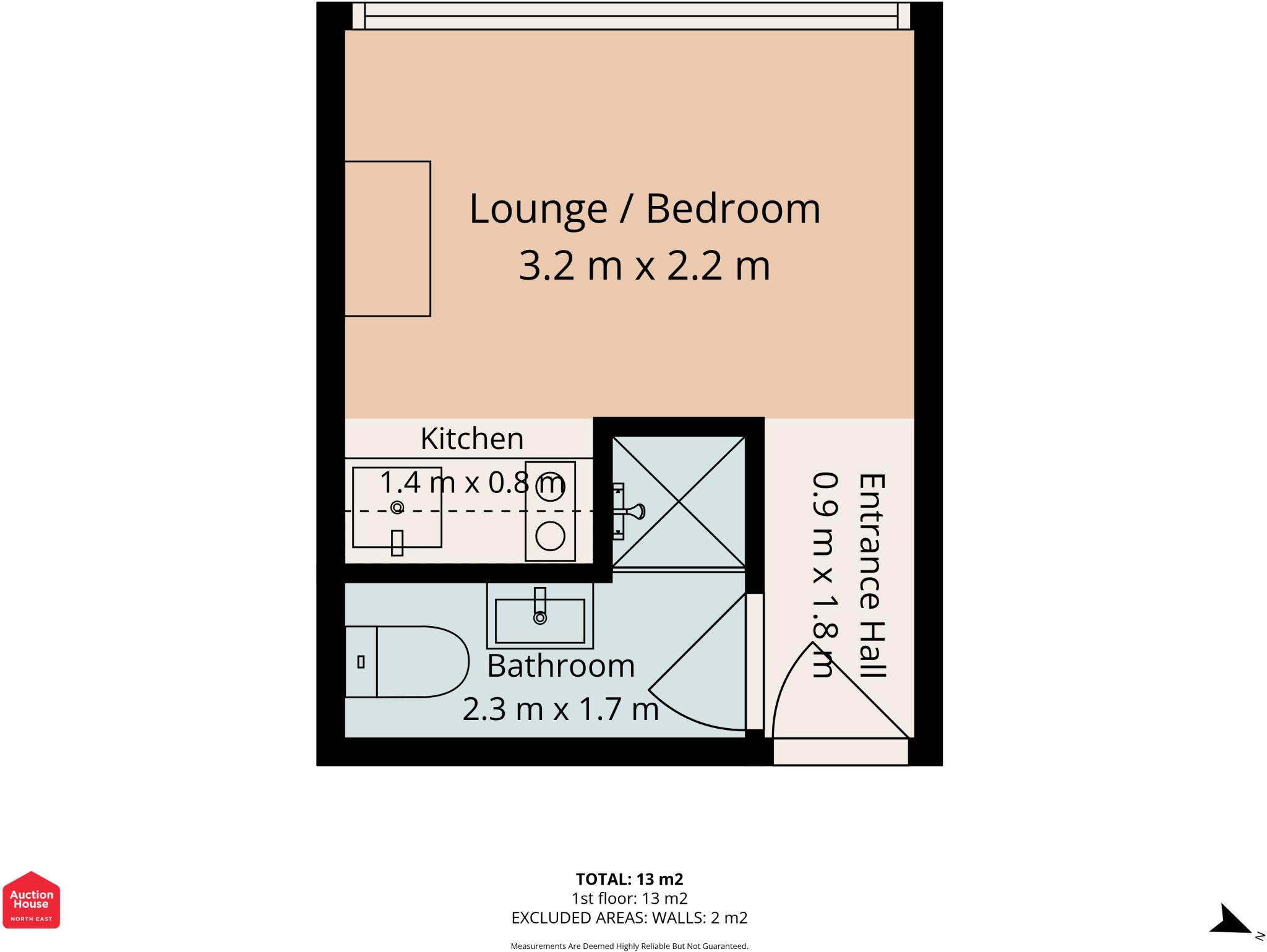 Apartment 312, Horizon House, Borough Road, Sunderland, Tyne and Wear SR1 1HR floorplan