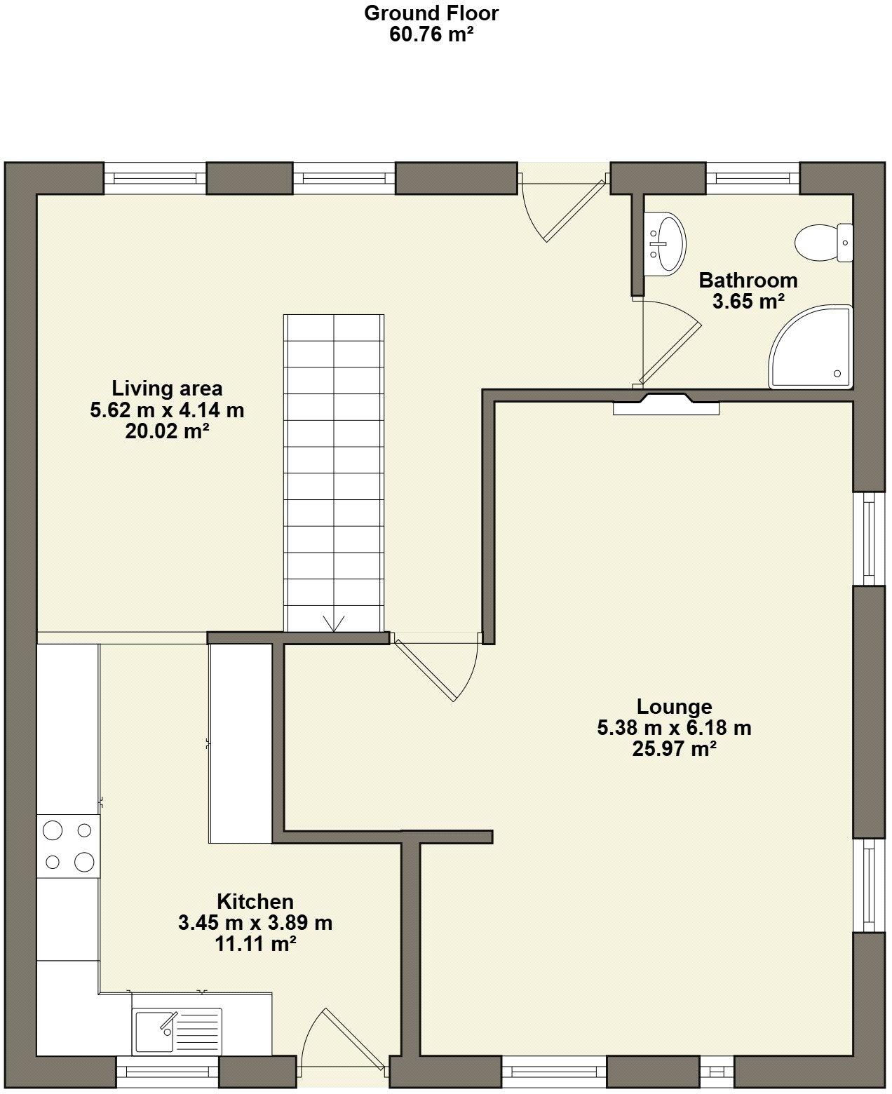 Browside, Millthrop, Sedbergh, Cumbria floorplan