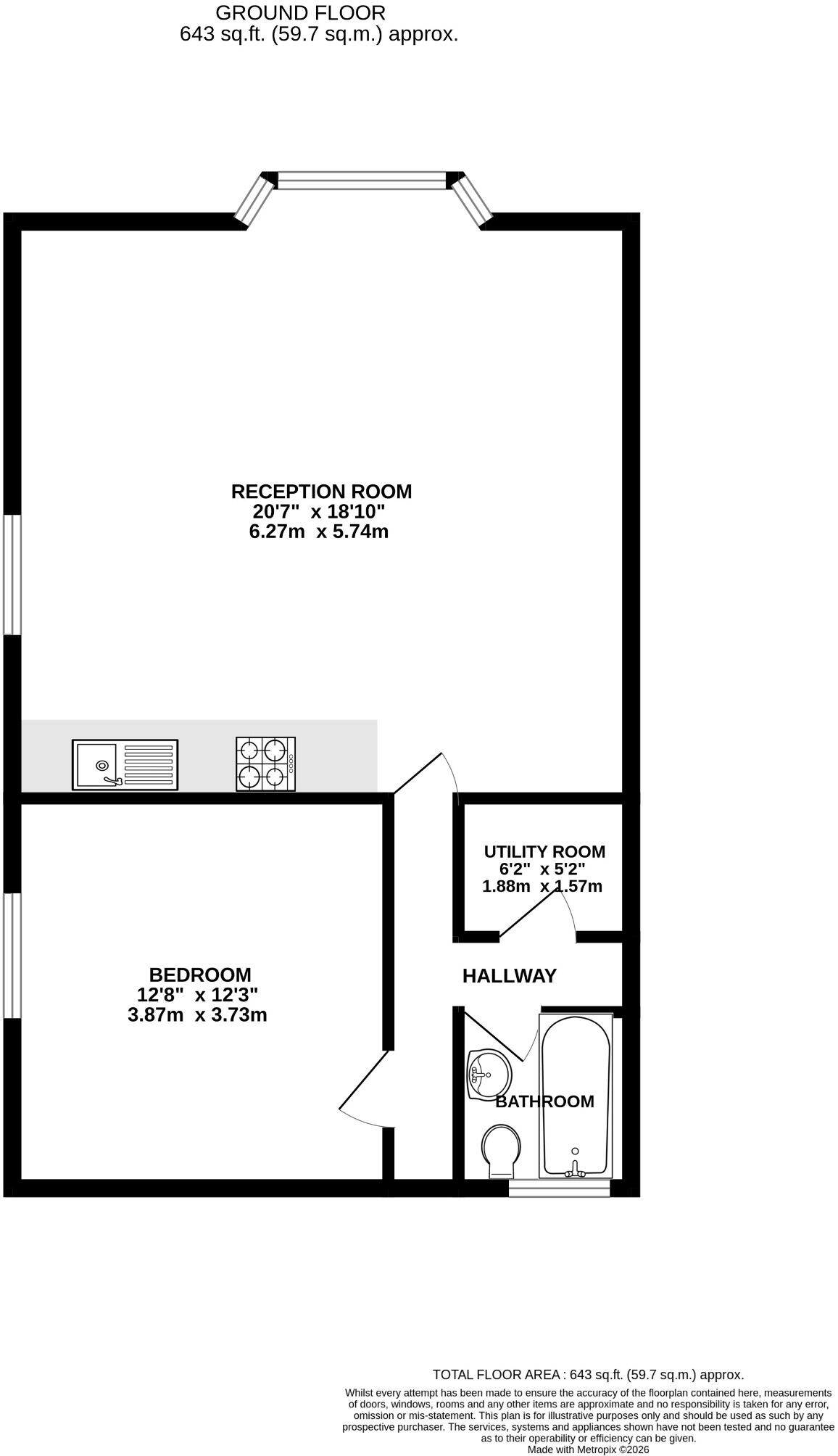 1, Hampden Road, Malvern, Worcestershire, WR14 1NB floorplan