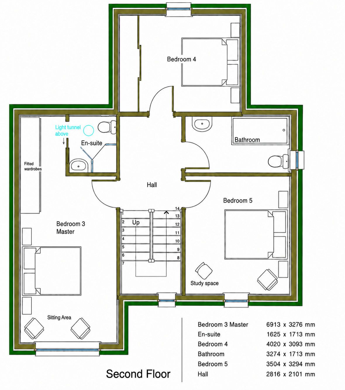 Plot 1 Braeview Gardens, Castle Brae, Dunfermline, Fife floorplan