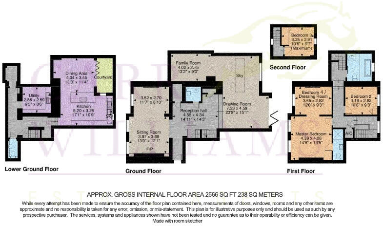 Lavershott Hall, Windlesham, Surrey, GU20 6LE floorplan