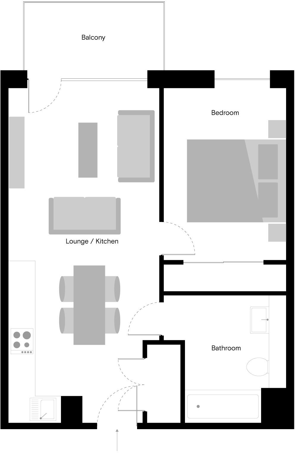 The Kell, Gillingham Gate Road, Gillingham, ME4 4SN floorplan