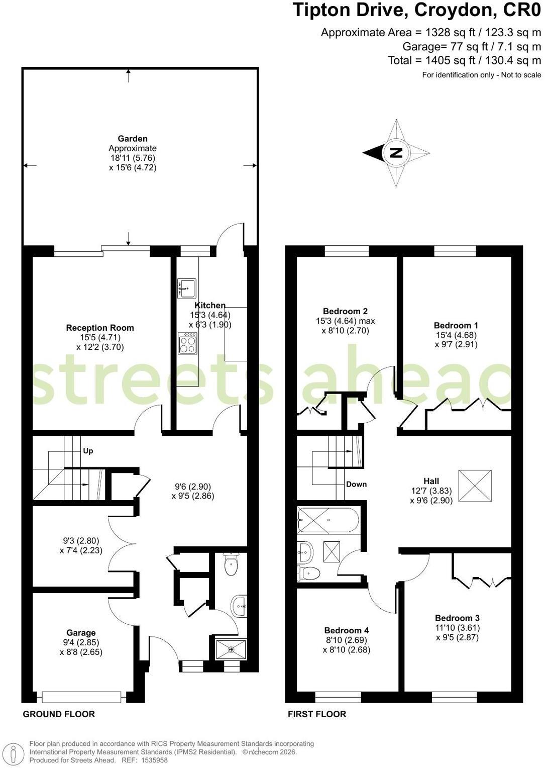 Tipton Drive, Croydon, CR0 floorplan