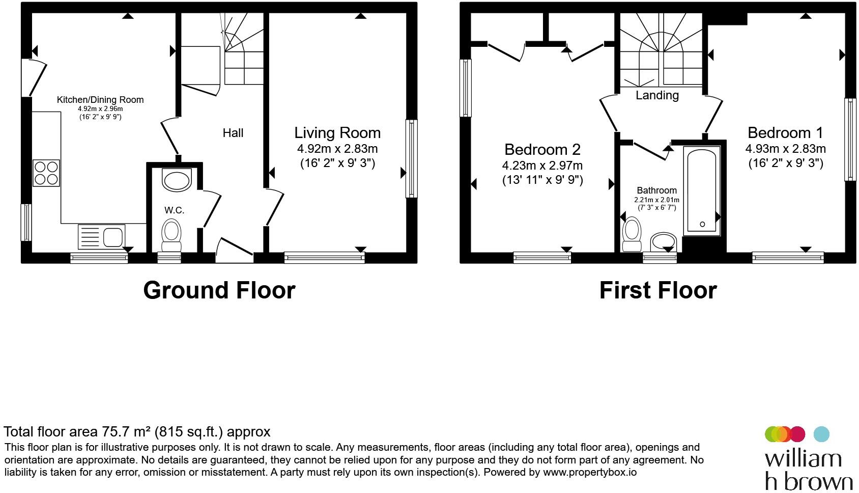 Cox Way, Manea, March floorplan