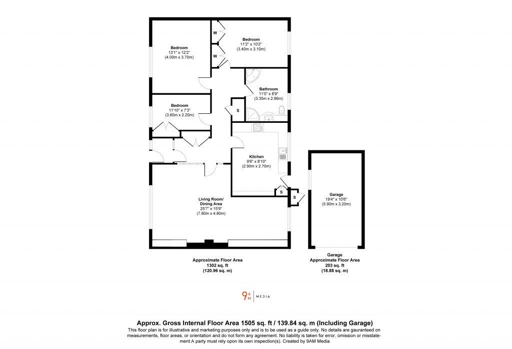 165 Park Road West, Rosyth, KY11 2SZ floorplan