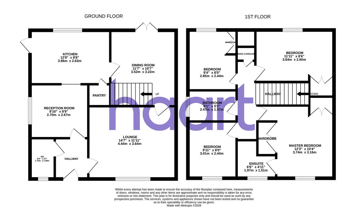 Rowan Close, Stenson Fields floorplan