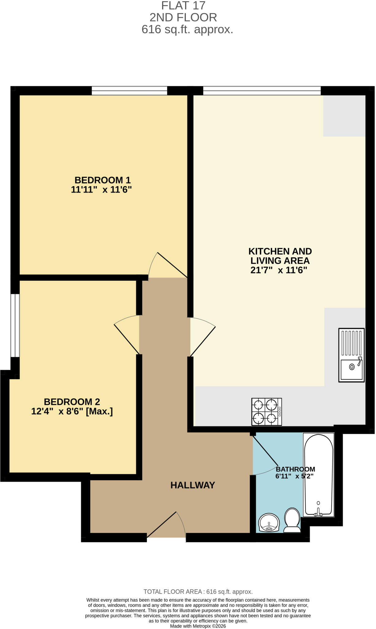 Evergreen View, Albany House, Albany Street, Ilkeston, Derbyshire, DE7 floorplan