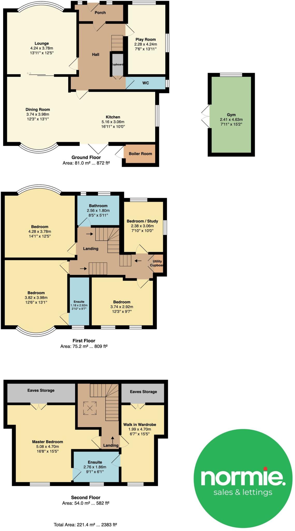 Woodhill Drive, Prestwich, M25 floorplan