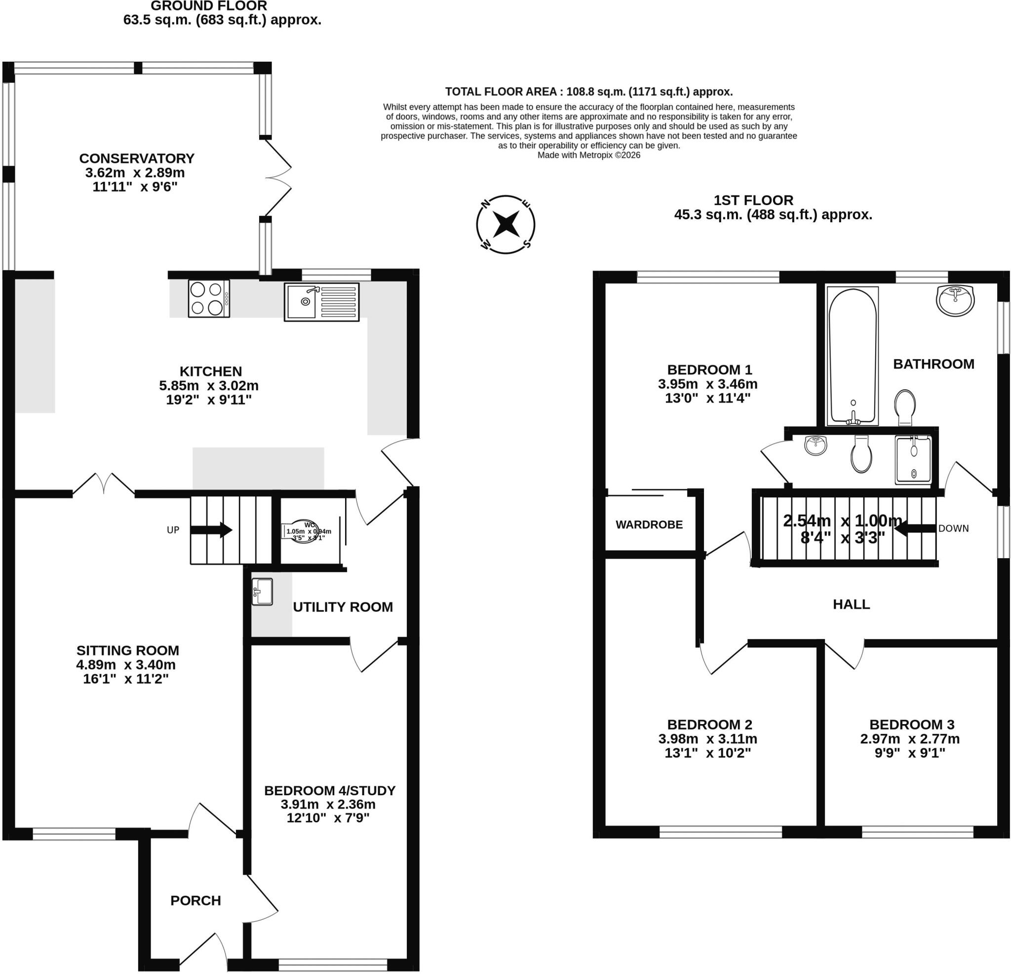 High View Close, Tisbury  floorplan