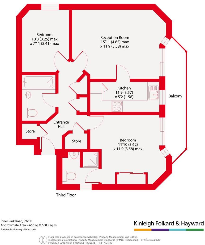 Inner Park Road, Southfields, London, SW19 floorplan