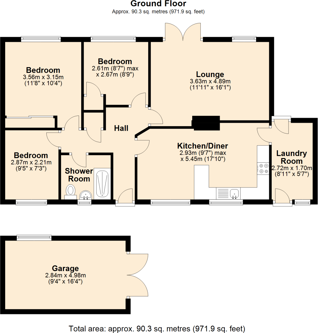 Chapel Close, Much Wenlock TF13 floorplan