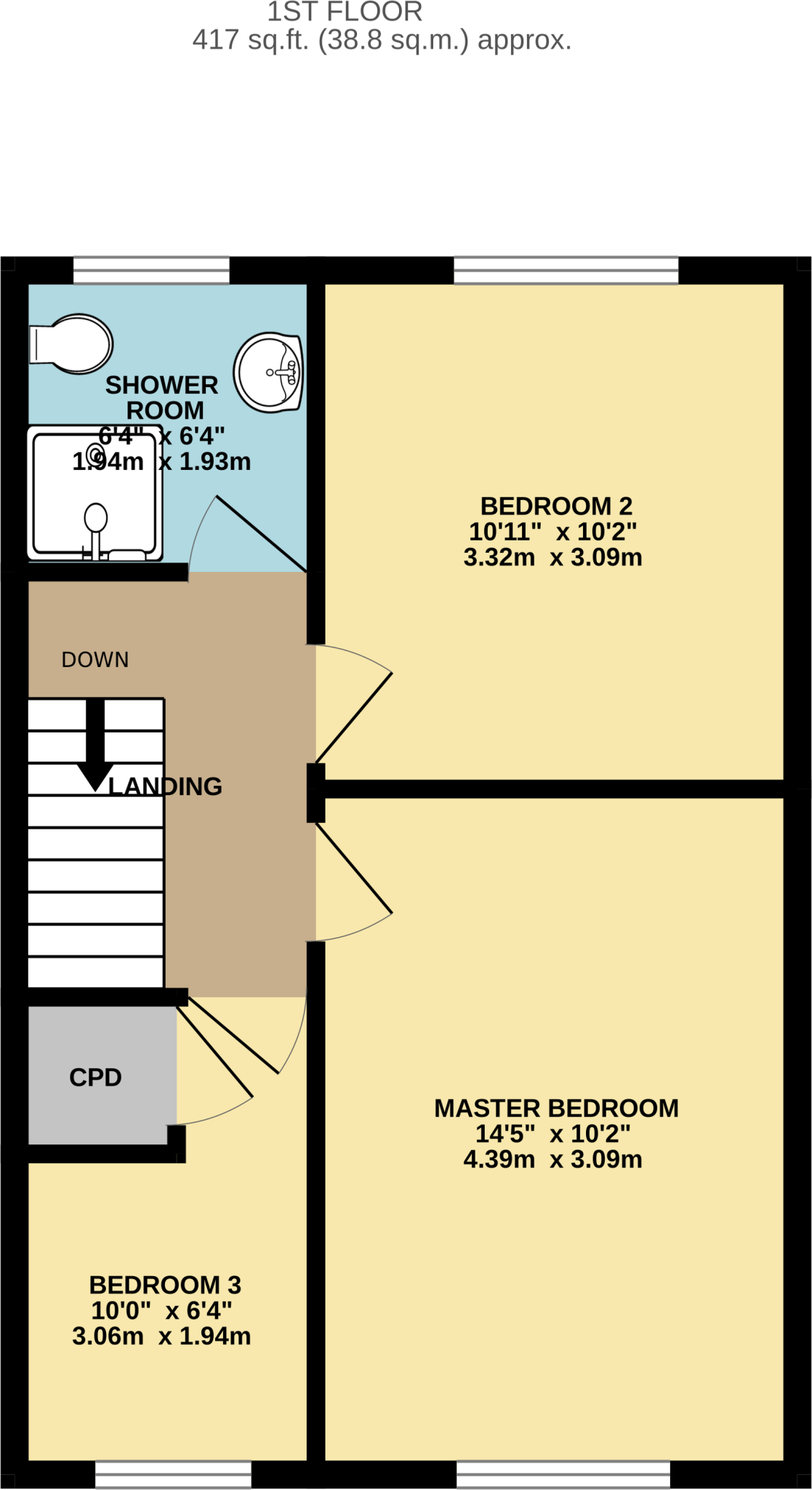 Hodson Close, Skellingthorpe, LN6 floorplan