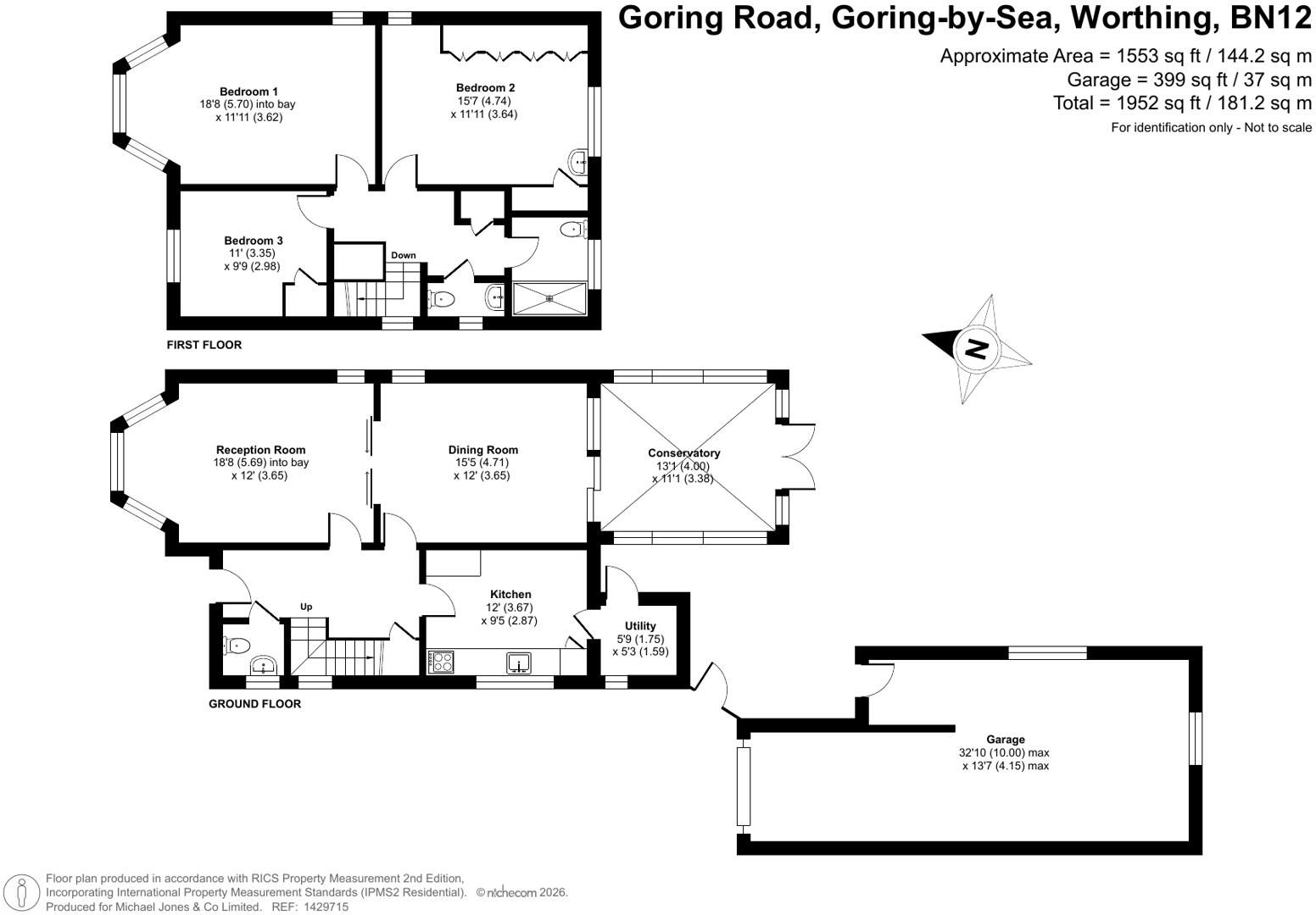 Goring Road, Goring-by-Sea, Worthing, West Sussex, BN12 floorplan