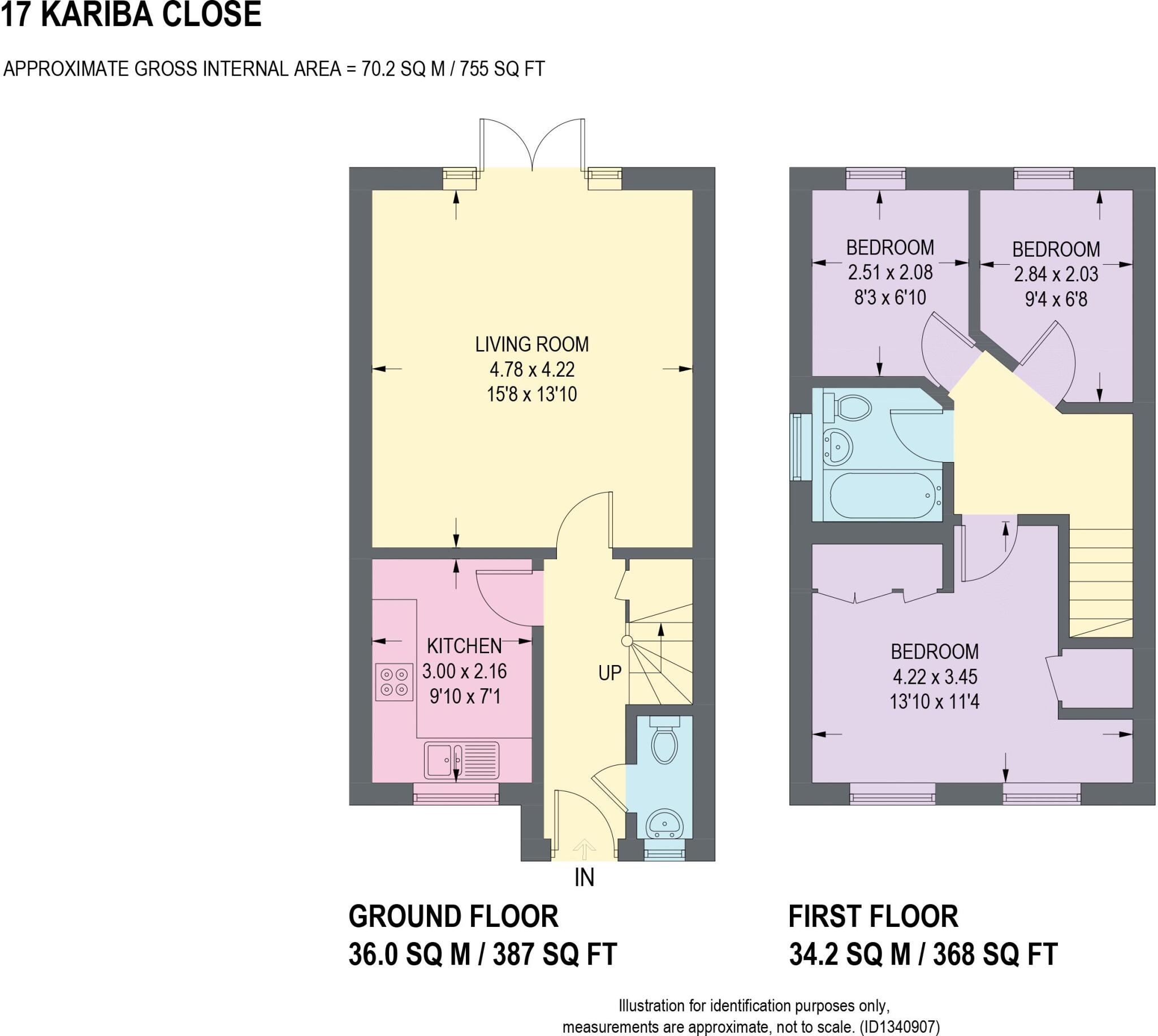 Kariba Close, Chesterfield floorplan
