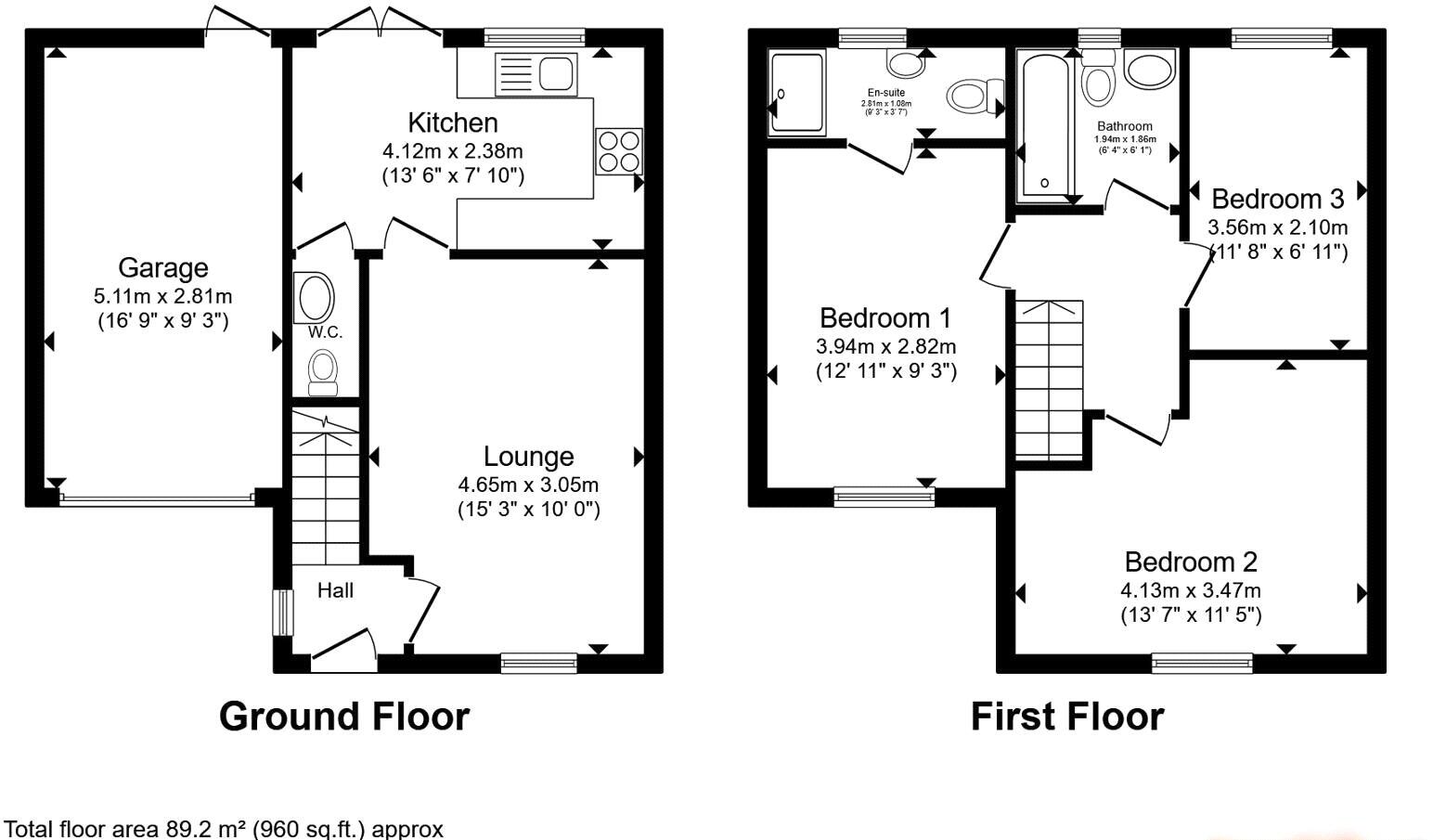 Riverdale Road, New Ollerton, Newark, Nottinghamshire, NG22 floorplan
