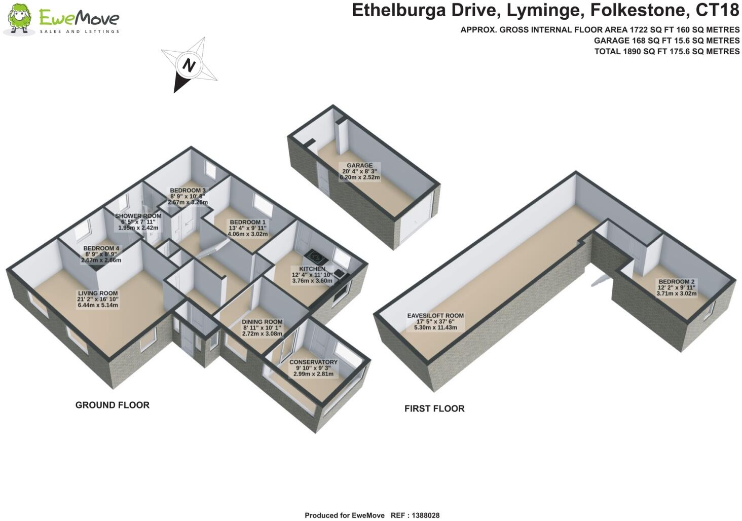 Ethelburga Drive, Lyminge, CT18 floorplan