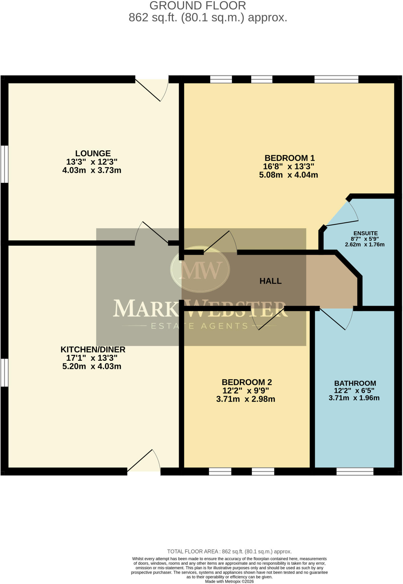 Coleshill Road, Ansley Common floorplan