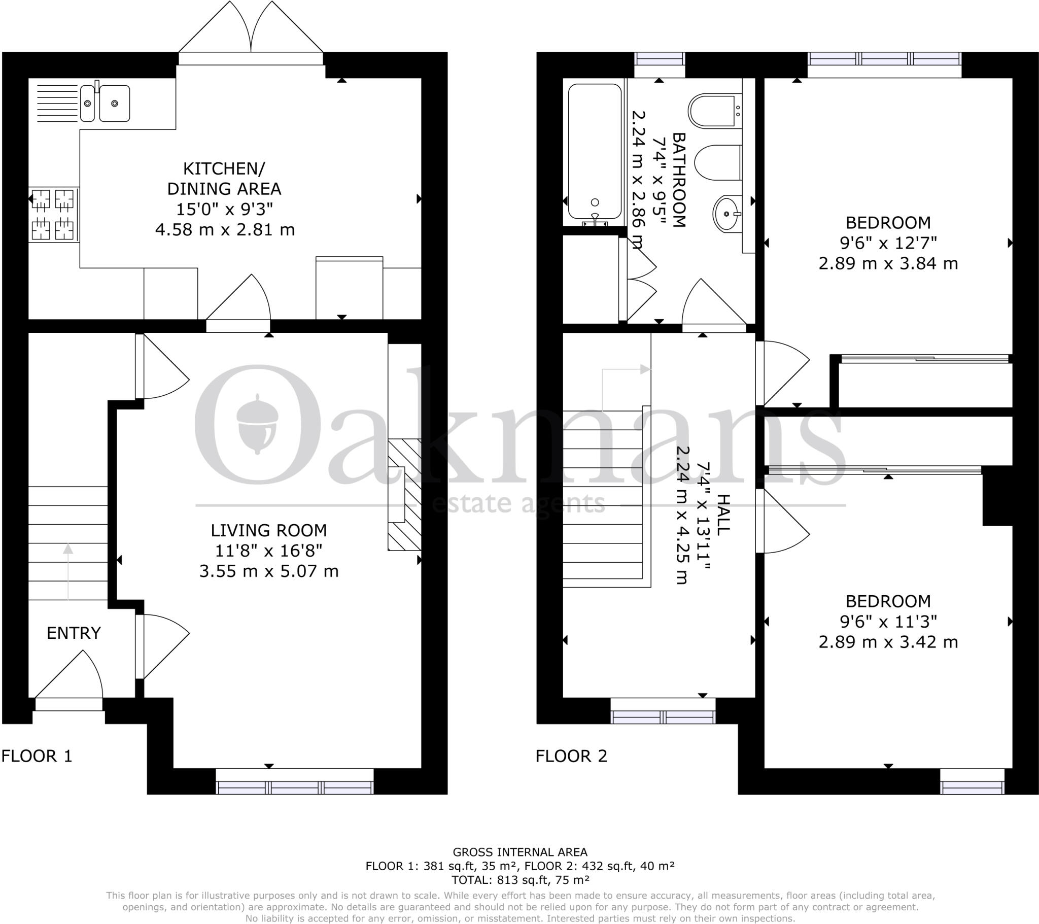 Overton Road, Birmingham, B27 floorplan