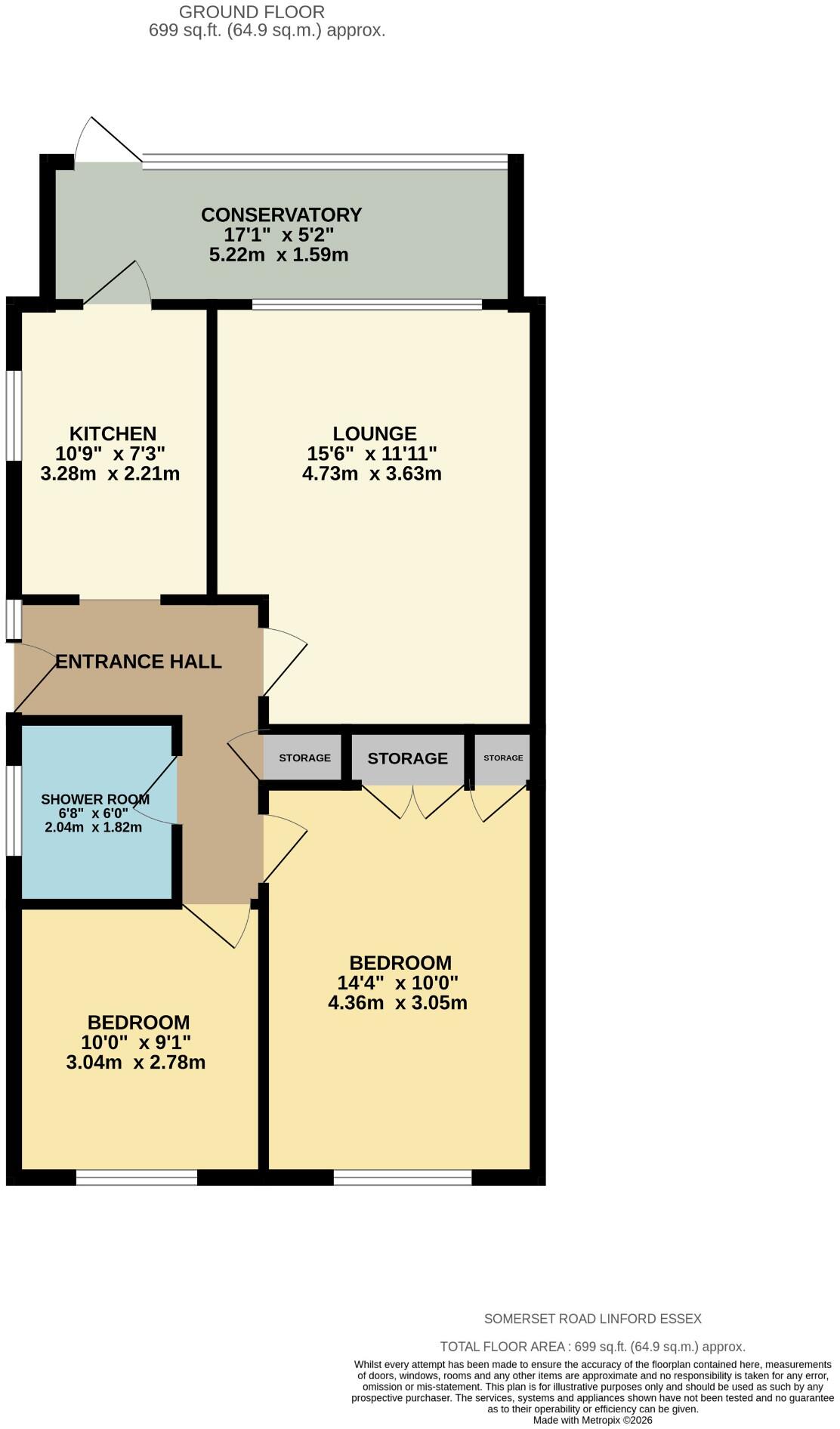 Somerset Road, SS17 floorplan