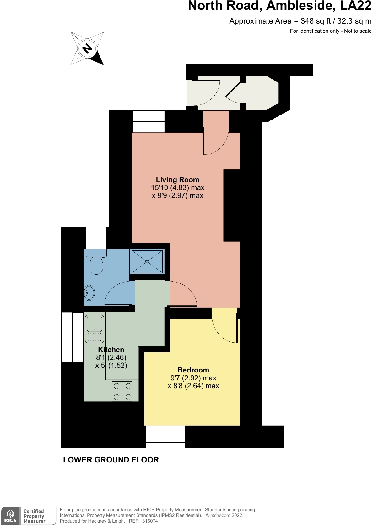 Roselea and Roselea Flat, North Road, Ambleside, LA22 9DT floorplan