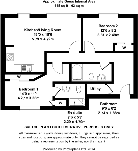 Squire Street, Glasgow, G14 floorplan