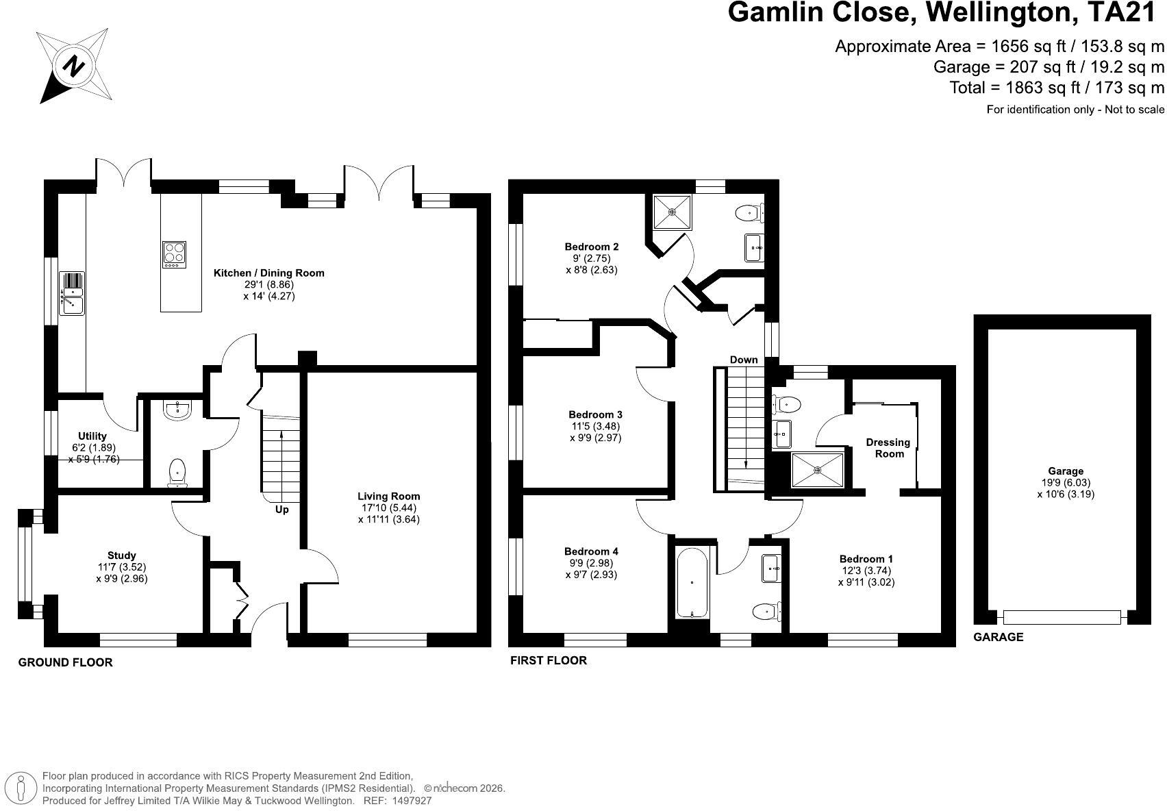 Gamlin Close, Wellington floorplan